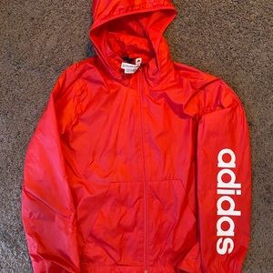 Crimson Adidas windbreaker